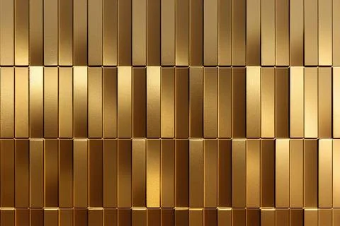 Shiny golden rectangle pattern background Stock Photos