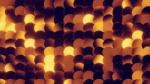 Shiny golden sequin background moving and reflecting warm light in a seamless Stock Footage 335747445