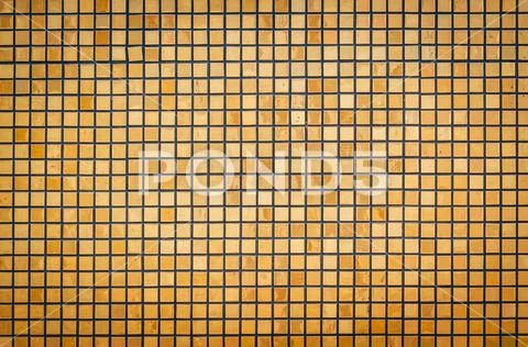 Shiny golden square,Bright abstract mosaic golden background with gloss Stock Photos
