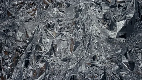 Shiny Gray Surface Of Various Shapes. Stock Footage 179132624