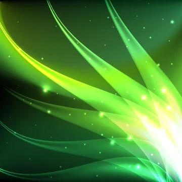 Shiny green abstract background Stock Illustration
