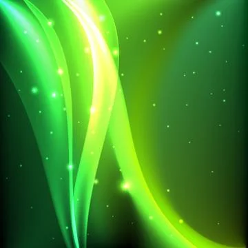 Shiny green abstract background Stock Illustration
