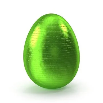Shiny Green Easter Egg Stock Illustration