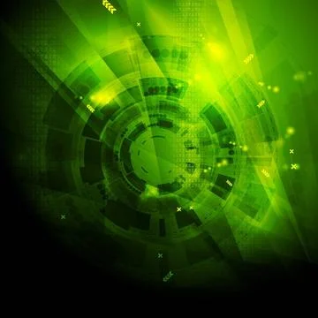 Shiny green engineering tech vector background Shiny green engineering tec... Foto stock