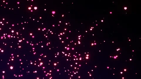 Shiny Heart Particles Satisfying Animation Stock Footage 131236632