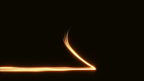 Shiny heart shape yellow light streaks Stock Footage 87142621