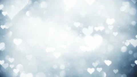 Shiny hearts on blurry sky background Vidéo 232295202