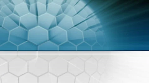 Shiny hexagon sphere Stock Footage 343909