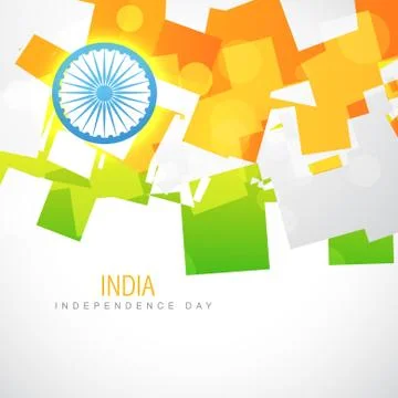 Shiny indian flag Stock Illustration