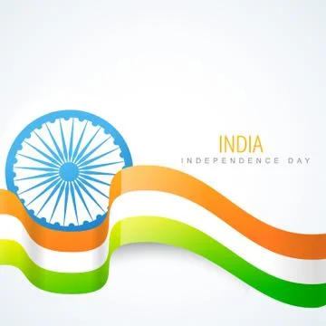 Shiny indian vector flag design Stock Illustration