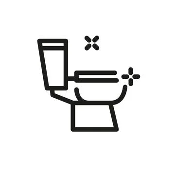 Shiny Lavatory Pan Stock Illustration