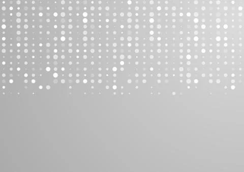 Shiny light grey circles tech vector pattern Illustrazione stock