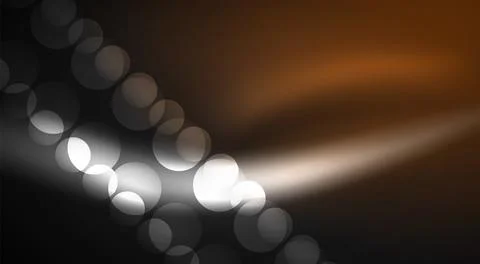 Shiny Light Neon Bubble Circles. Vector illustration For Wallpaper, Banner Stock Illustration