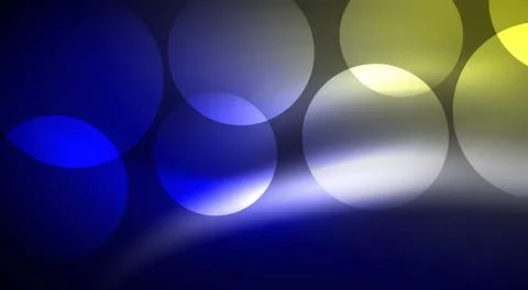 Shiny Light Neon Bubble Circles. Vector illustration For Wallpaper, Banner 스톡 일러스트