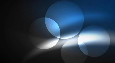 Shiny Light Neon Bubble Circles. Vector illustration For Wallpaper, Banner 스톡 일러스트