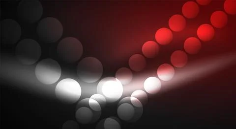 Shiny Light Neon Bubble Circles. Vector illustration For Wallpaper, Banner Illustrazione stock