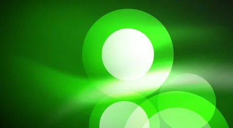 Shiny Light Neon Bubble Circles. Vector illustration For Wallpaper, Banner Illustrazione stock