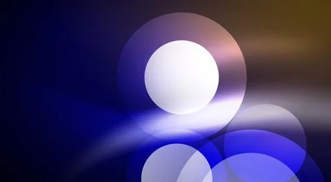 Shiny Light Neon Bubble Circles. Vector illustration For Wallpaper, Banner 스톡 일러스트
