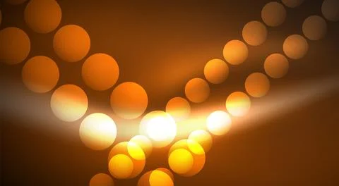 Shiny Light Neon Bubble Circles. Vector illustration For Wallpaper, Banner イラスト素材