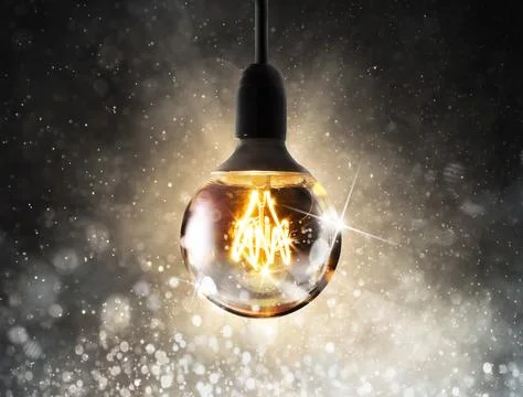 Shiny lightbulb Stock Photos