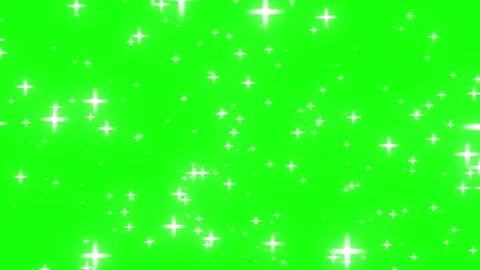Shiny magic star twinkle sparkles green screen Stock Footage 336344441