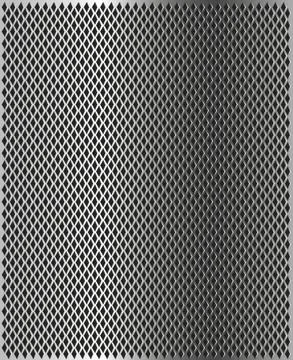 Shiny metal grill texture Illustrazione stock