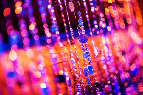 Shiny metallic decoration elements closeup photo 库存照片