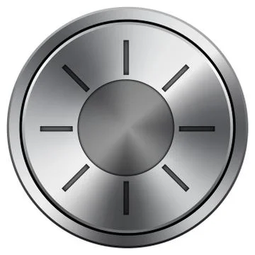 Shiny metallic icon Stock Illustration