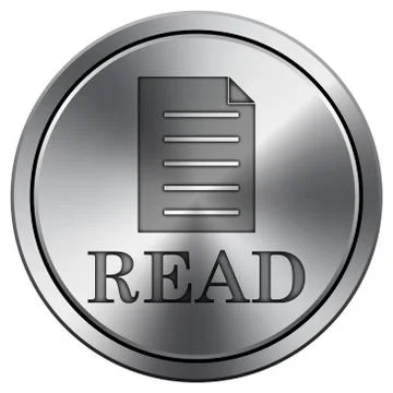 Shiny metallic icon Stock Illustration