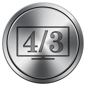 Shiny metallic icon Stock Illustration
