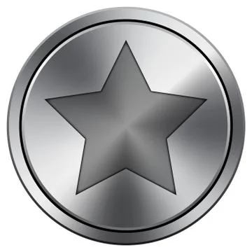 Shiny metallic icon Stock Illustration