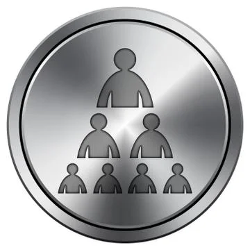 Shiny metallic icon Stock Illustration