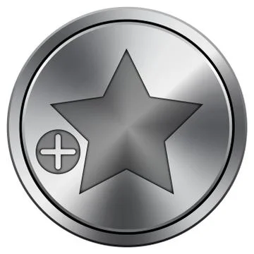 Shiny metallic icon Stockillustratie