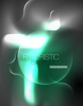 Shiny metallic neon waves vector design Illustrazione stock