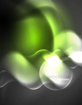 Shiny metallic neon waves vector design Illustrazione stock