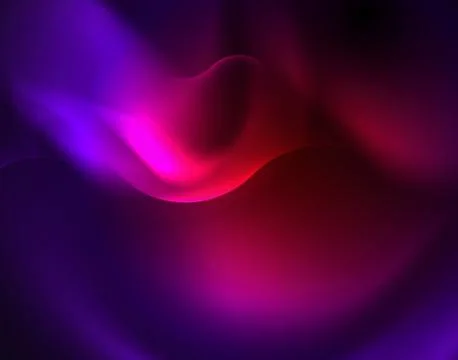 Shiny metallic neon waves vector design Illustrazione stock
