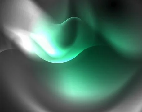 Shiny metallic neon waves vector design Illustrazione stock