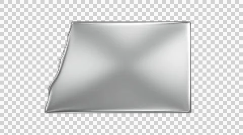 Shiny metallic surface with irregular edge texture and reflective propertie.. Stock Illustration