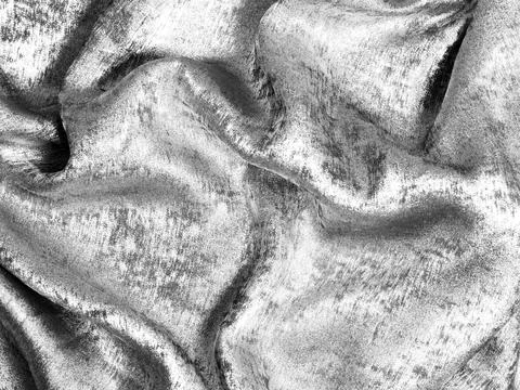 Shiny metallic textile texture. Silver fabric pattern fashion background. Stock Photos