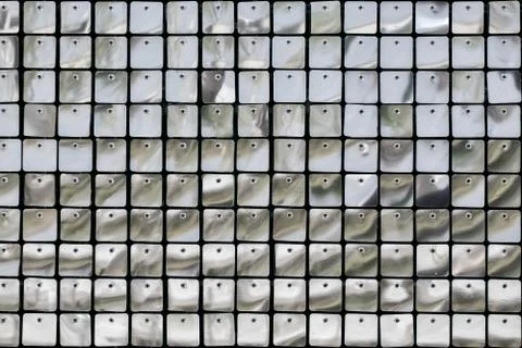 Shiny mirror silver squares Stock Photos