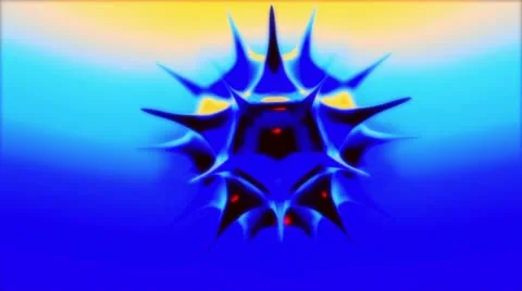 Shiny morphing geometry no flashing Stock Footage 12029935