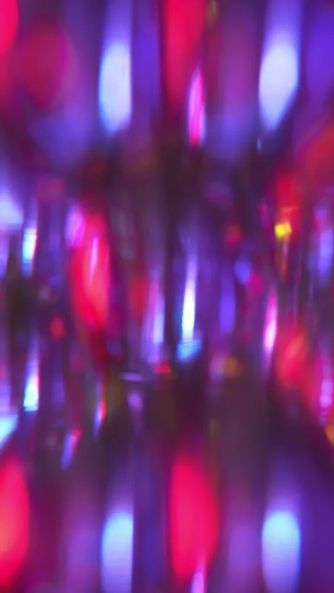 Shiny neon gradient with blue and purple hues, reflecting holographic light and Stock Footage 306825445
