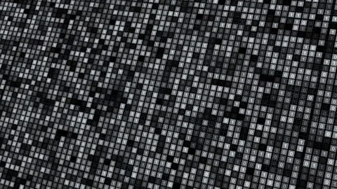Shiny neon line and square shape isolated on dark background Stock Footage 341461770