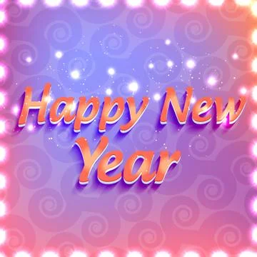 Shiny new year Stock Illustration