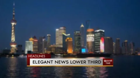 Shiny News Lower Third Stock After Effects