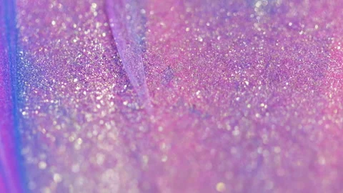 Shiny paint drip glitter fluid texture pink gloss Video stock 278181659
