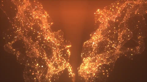 Shiny Particle Flow Glowing Motion Background Loop Stock Footage 314505112