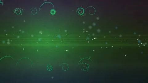 Shiny particles and flowers shape border background Stock-Footage 250422683