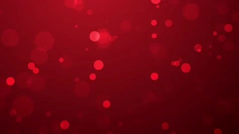 Shiny particles floating on abstract red background, bokeh particles flying Stock Footage 225442690