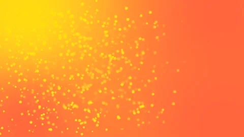 Shiny particles floating orange background Stock Footage 260180373